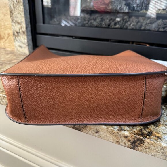 New Tory Burch Thea Web Large Shoulder / Crossbody Bag - Classic Tan - Picture 8 of 8